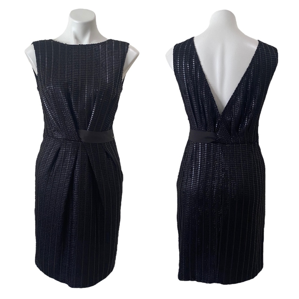 LIU JO textured mini black dress sz EU 42 - textured - low back - sleeveless